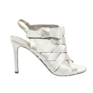 Vintage Valentino Silver Heels Sz 39